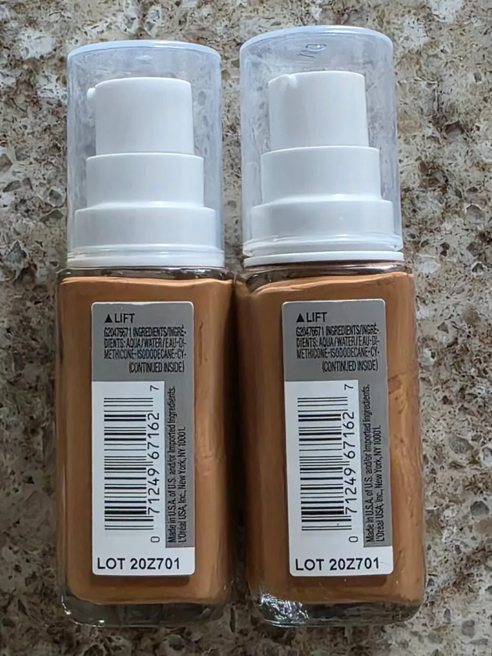 L'Oréal True Match Foundation W8 Warm Medium Deep Bundle of 2 New